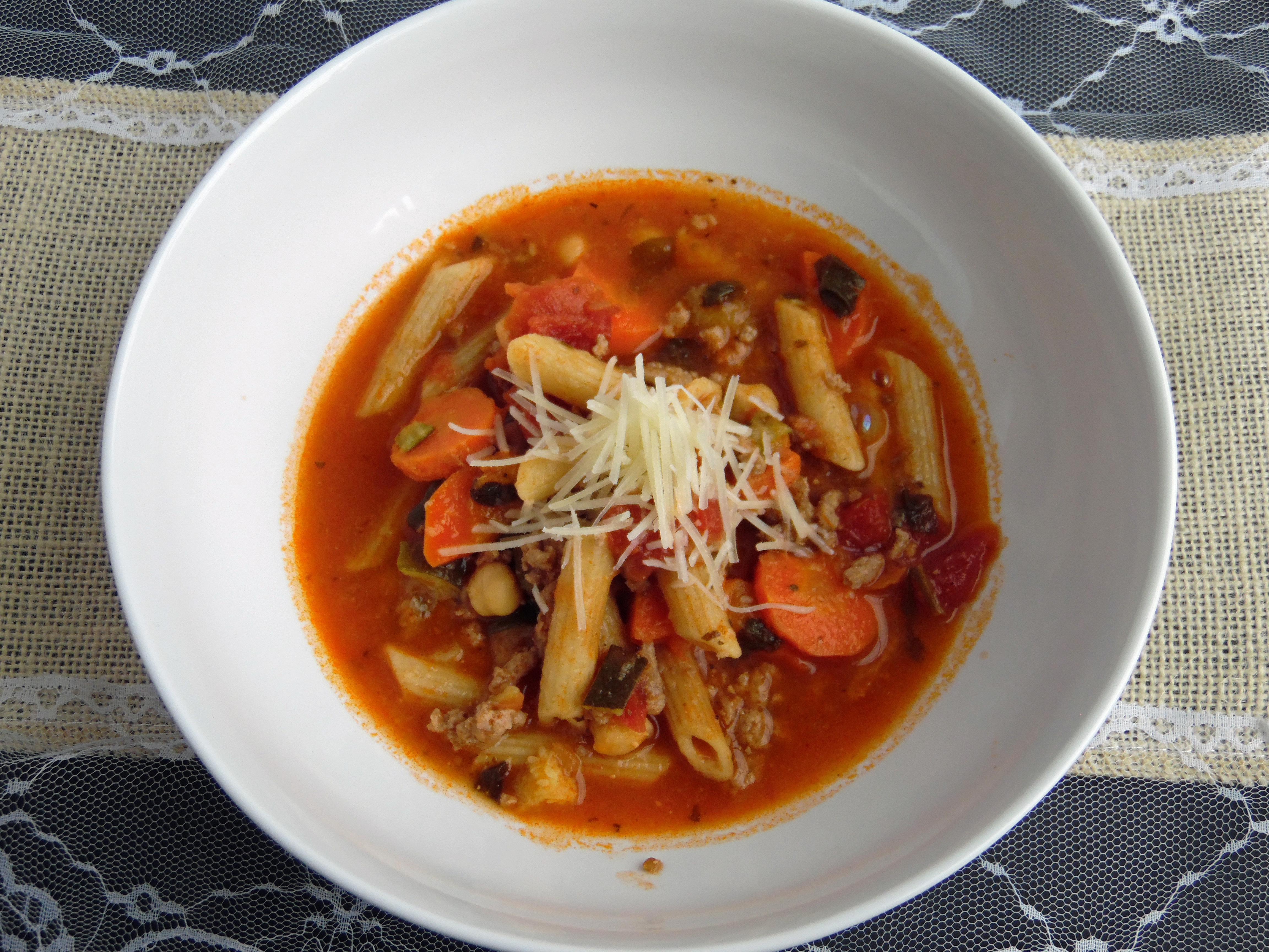 (Almost) Minestrone with Turkey – Instant Pot 10 Minute Meal