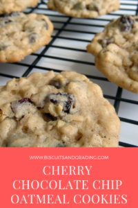 cherry chocolate chip oatmeal cookies