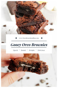 Goeey Oreo Brownies #quickdessert #desserthack #oreos #foodblog #getinmybelly