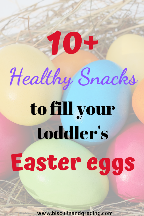 10+ Healthy Snacks to Fill Your Toddler's Easter Basket and Eggs #toddlereaster #healthyeaster #easterbasketfiller #healthysnacks #healthytoddler
