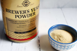 brewers yeast canister and bowl