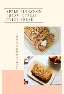 Apple Cinnamon Cream Cheese Quick Bread #fallrecipes #applerecipe #quickbread #dessert