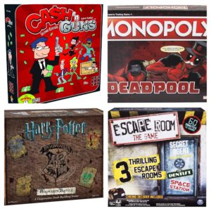 Collage of board games gifts that men really want