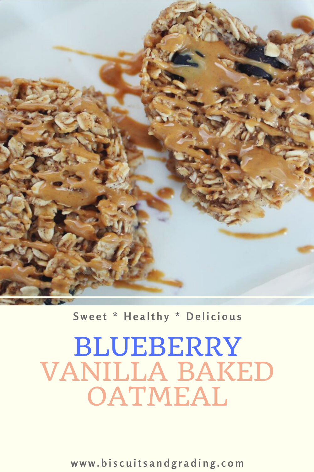 blueberry vanilla baked oatmeal pinterest