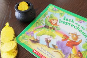 jack the leprechaun book pot of gold coins for scavenger hunt 1