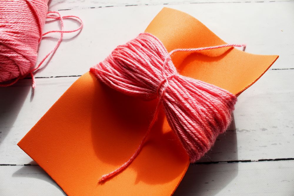 tie string around yarn love monster craft and book 1