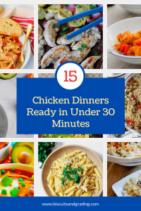 pinterest image for 15 chicken dinners in under 30 minutes-min