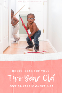 pinterest image for chores for two year olds