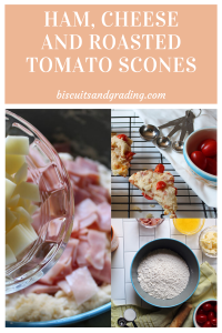 Ham, CHeese and Roasted Tomato Scones