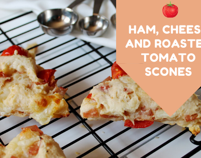 Ham, Cheese and Roasted Tomato Scones