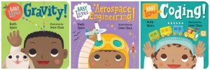baby loves science books for babies and toddler with black main characters