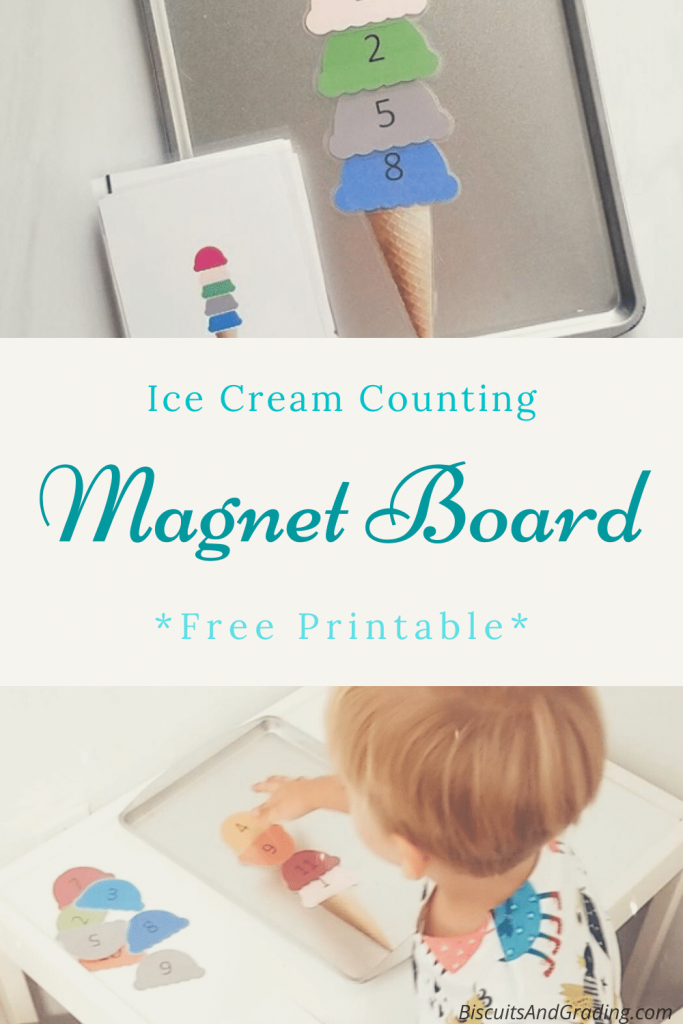 Ice Cream Counting Magnet Board