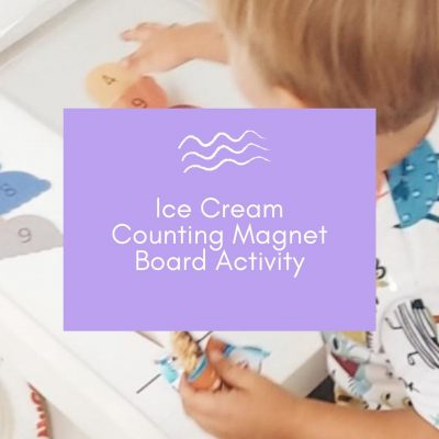 Ice Cream Cone Number Recognition and Pattern Magnet Board