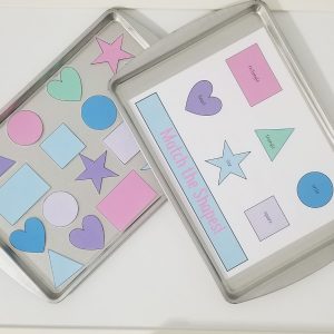 magnet boards with shape sorting activity 1