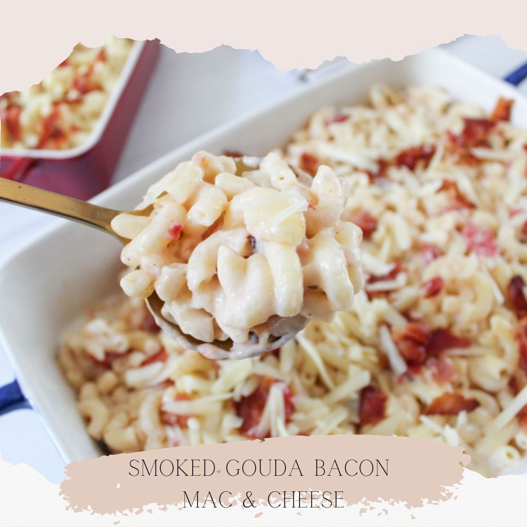 blog banner smoked gouda cheddar bacon mac cheese holiday
