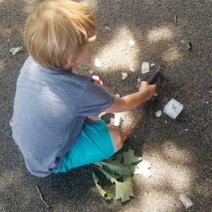 toddler sensory outdoor summer activity