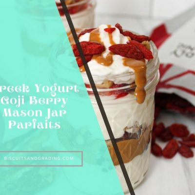 Greek Yogurt Goji Berry Mason Jar Parfaits