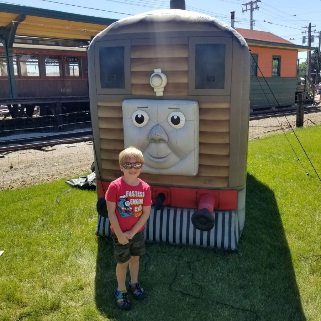 Toby Thomas train inflatable