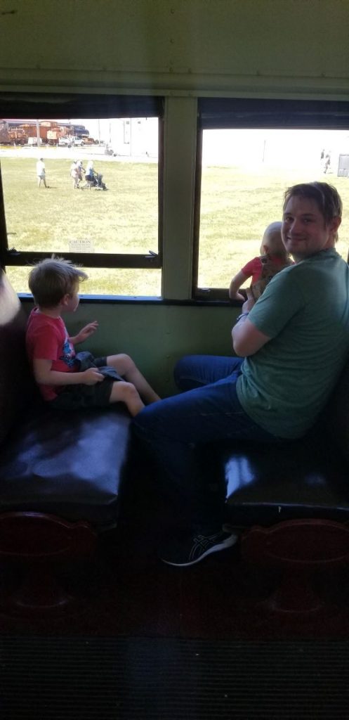 seats on Day Out with Thomas train