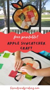 Apple suncatcher craft pinterest